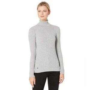 Ralph Lauren women’s Turtleneck Sweater Pearl Gray L natural essential basic